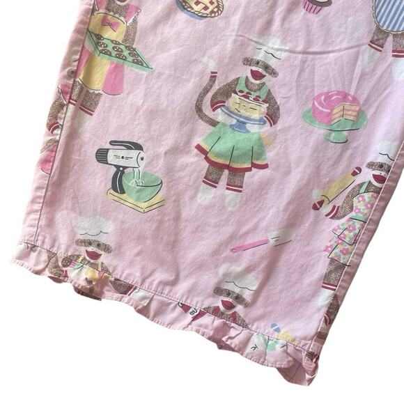 Nick & Nora Baking Sock Monkey Cropped Capri PJ Pants Size XXL Novelty Cotton - Picture 4 of 6